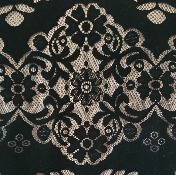 Eliza J. Black Velvet Burnout Sheath Dress Size 6P - Picture 8 of 9